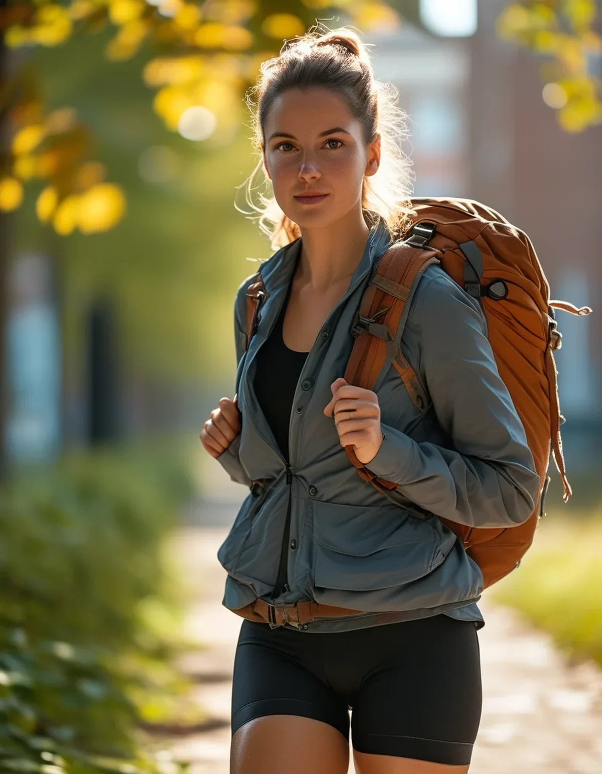 5 Biker Short Looks for a Campus Week (Class, Library, Late Dining Hall)